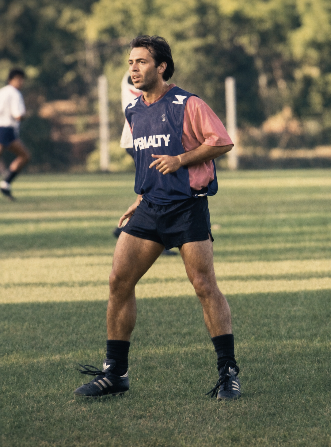 Julio training as a young player in Brazil